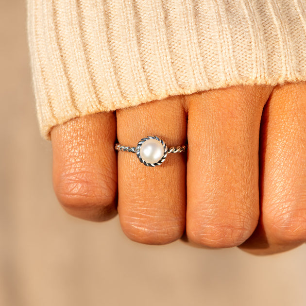 Pearls Of Strength Pearl Ring Band - Main Image