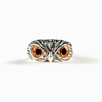 Storyjewellery Vintage Owl Ring In Silver