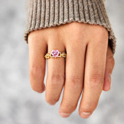 Heart And Link Ring