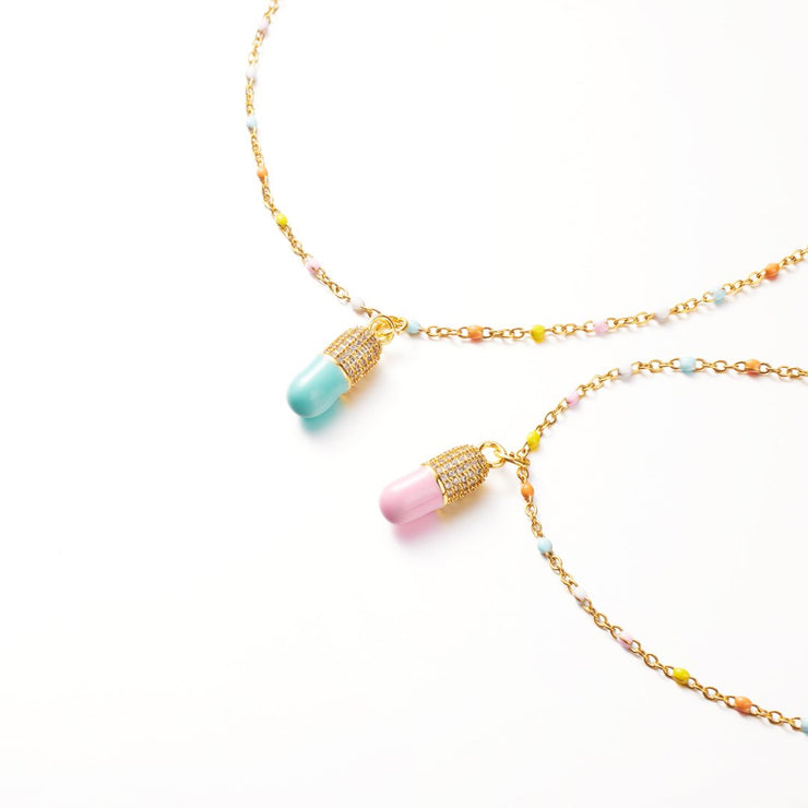 Happy Pill Necklace - The Storm Will Pass 