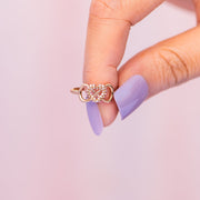 I Love You To Infinity&Beyond Infinity Heart Ring