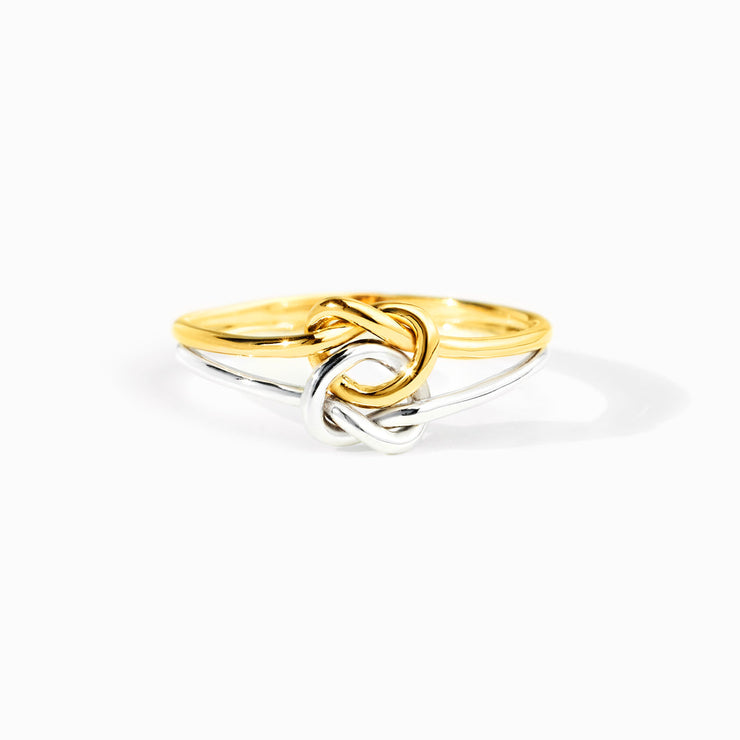 Two-Tone Double Knot Ring