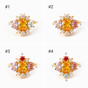 1-8 Kids Birthstones Blossom Ring