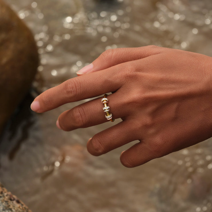 Tri-Tone Fidget Ring