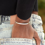 Green Peridot Bangle