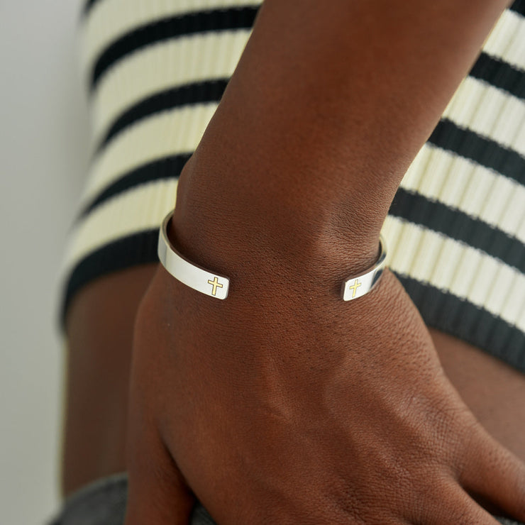 Golden Cross Bangle