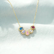 1-8 Teardrop Birthstone Necklace