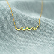 1-6 Birthstones Wave Necklace