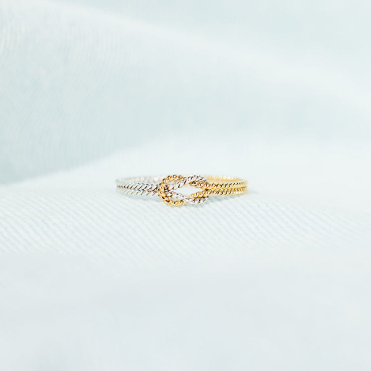 Handwoven Square Knot Ring