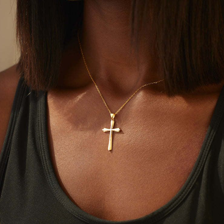 Double layer cross necklace Clearance