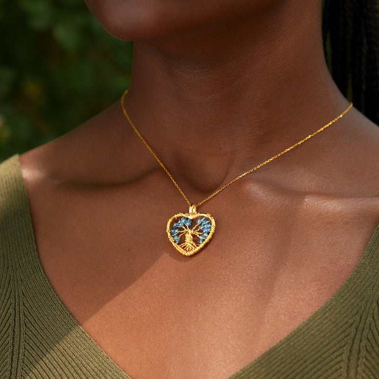 Custom Birthstone Tree Necklace