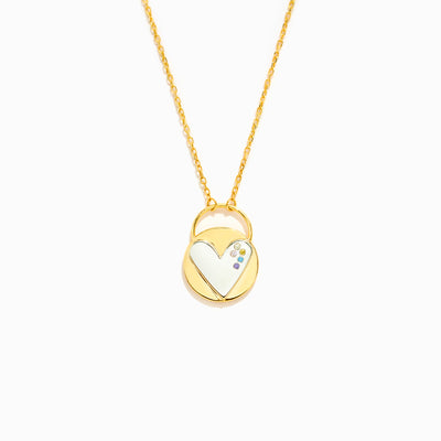 1-18 Birthstone Heart Pendant Necklace
