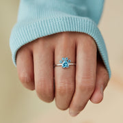 For My Best Friend Dog Paw Ring