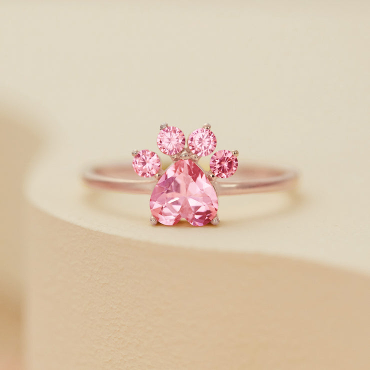 For My Best Friend Dog Paw Ring
