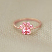 For My Best Friend Dog Paw Ring