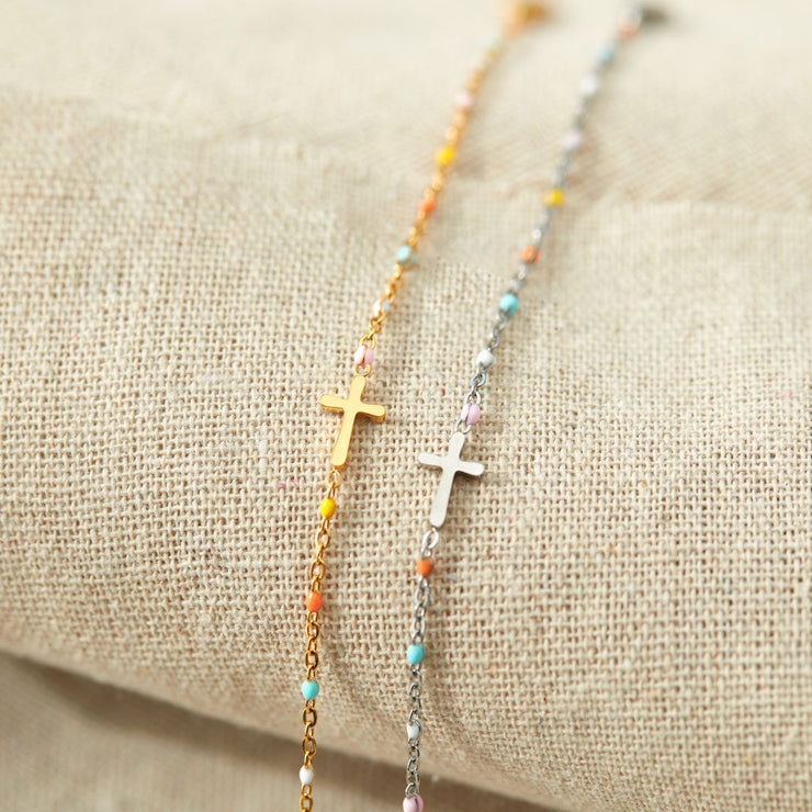 Christian Gifts For Friends-A Sweet Friendship Refreshes The Soul Cross Bracelet
