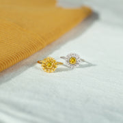 Matching Sunflower Ring Gold / Silver