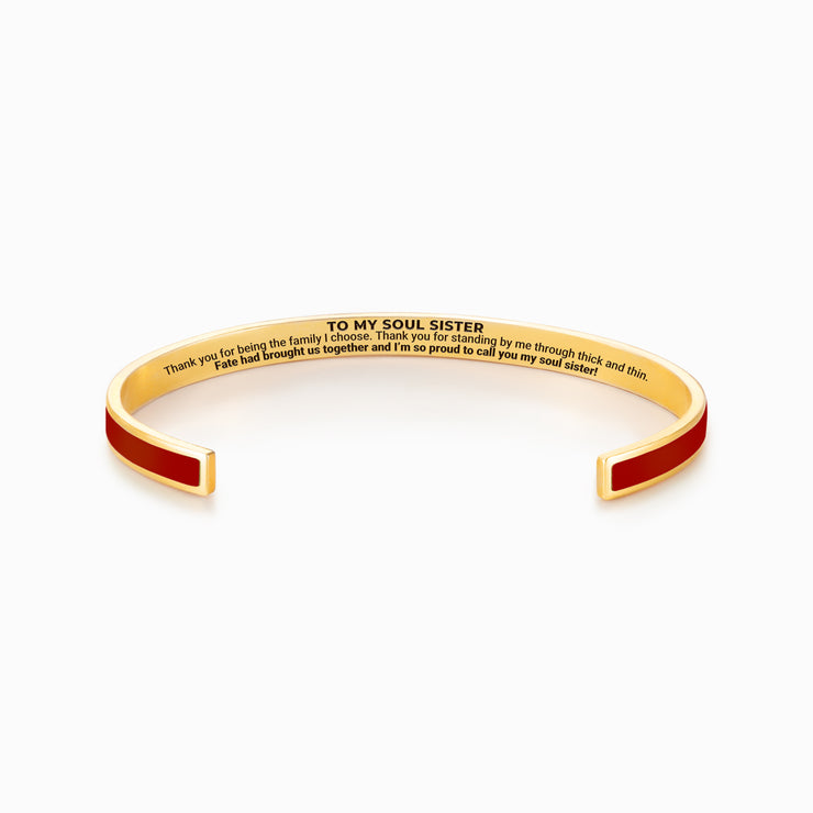 I Love My Soul Sister Color Bangle