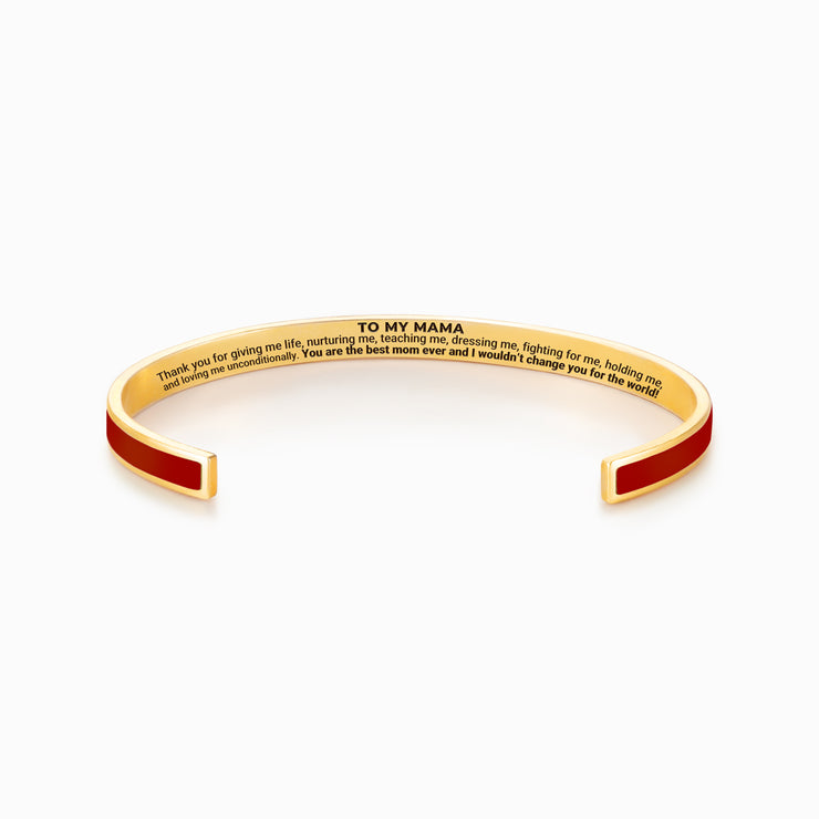 Mama Loves Me Unconditionally Color Bangle