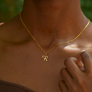 Heart-Shape Initial Necklace