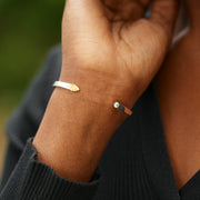 Green Peridot Bangle