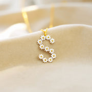 Daisy Initial Necklace