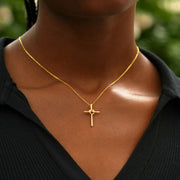 Heart Knot Cross Necklace