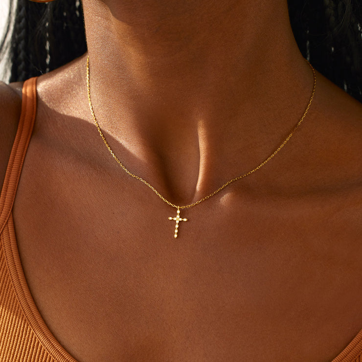 Marquise Cross Necklace