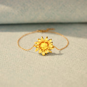 A Ray of Fucking Sunshine Golden Sunflower Bracelet