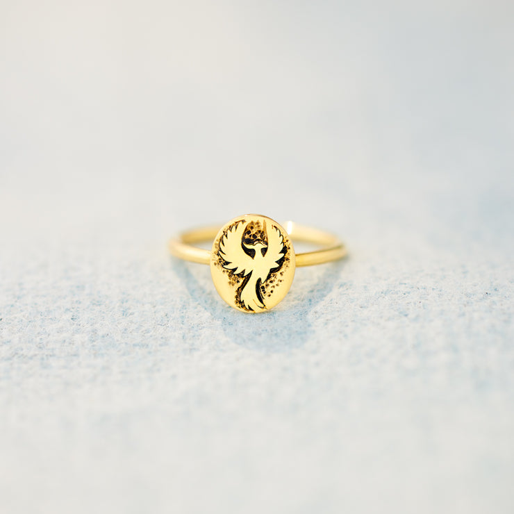 Rise Anew Vintage Phoenix Ring