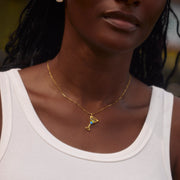 Cocktail Birthstone Necklace