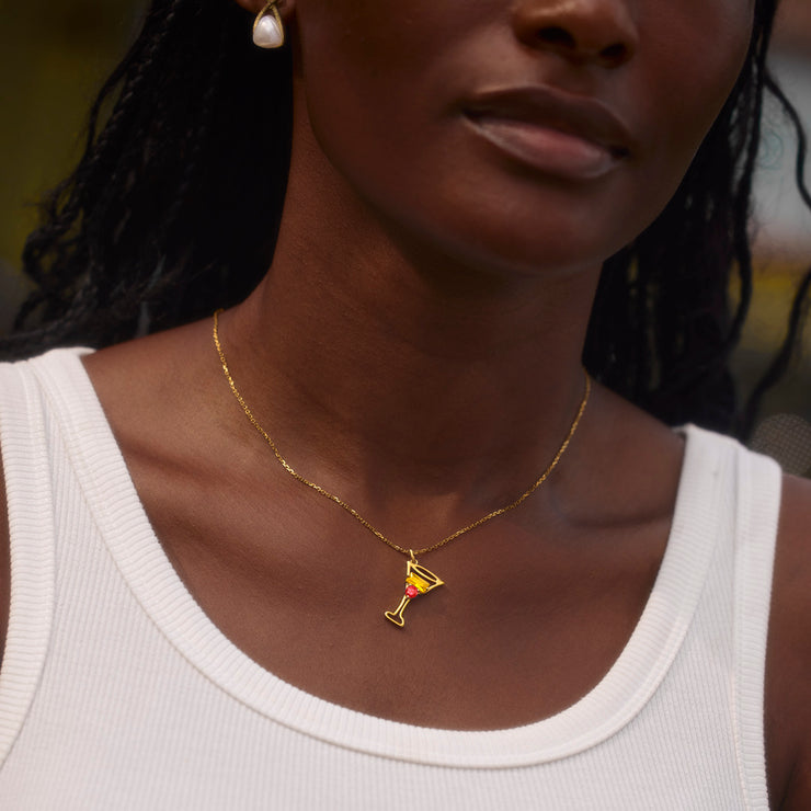 For Besties Custom Cocktail Birthstone Necklace