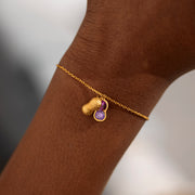 2-3 Birthstone Peanut Bracelet