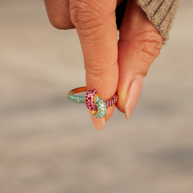 Besties For The Resties Birthstone Knot Ring