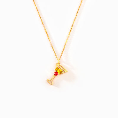 For Besties Custom Cocktail Birthstone Necklace