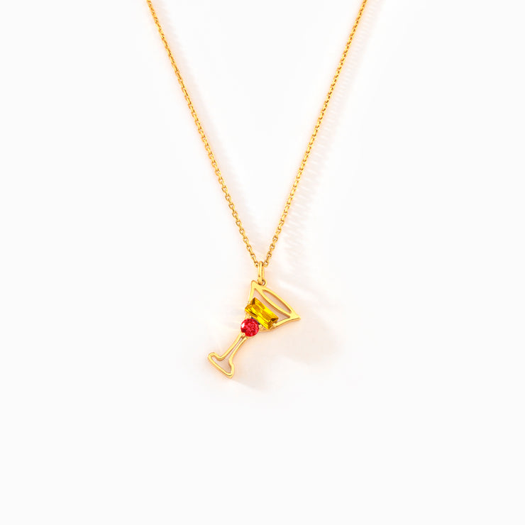 For Besties Custom Cocktail Birthstone Necklace