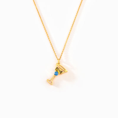 Cocktail Birthstone Necklace