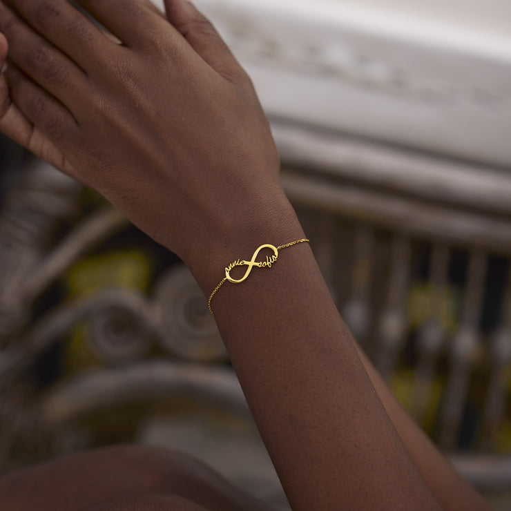 Two Names Infinity Bracelet