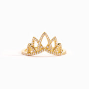 Stay Queenly Hollow Out Crown Ring