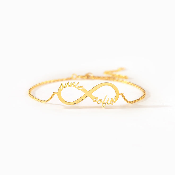 Two Names Infinity Bracelet