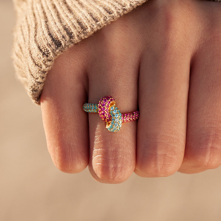 Besties For The Resties Birthstone Knot Ring