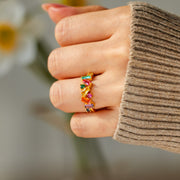 Nobody Has It All Together Rainbow Band Ring