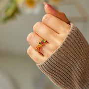 Nobody Has It All Together Rainbow Band Ring