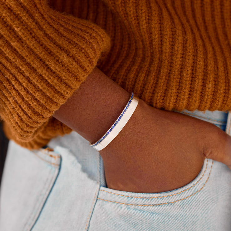 Blue Strip Bangle