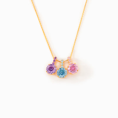 1-8 Millennium Rose Birthstones Necklace