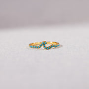 Turquoise Wave Ring