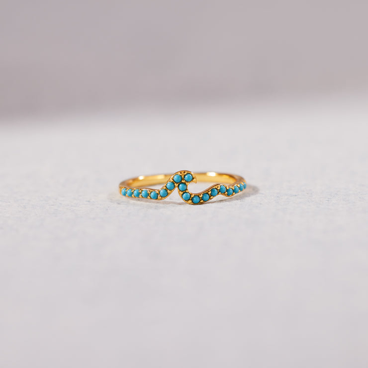 Turquoise Wave Ring