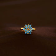 F♥ck It And Begin Again Custom Crystal Lotus Ring