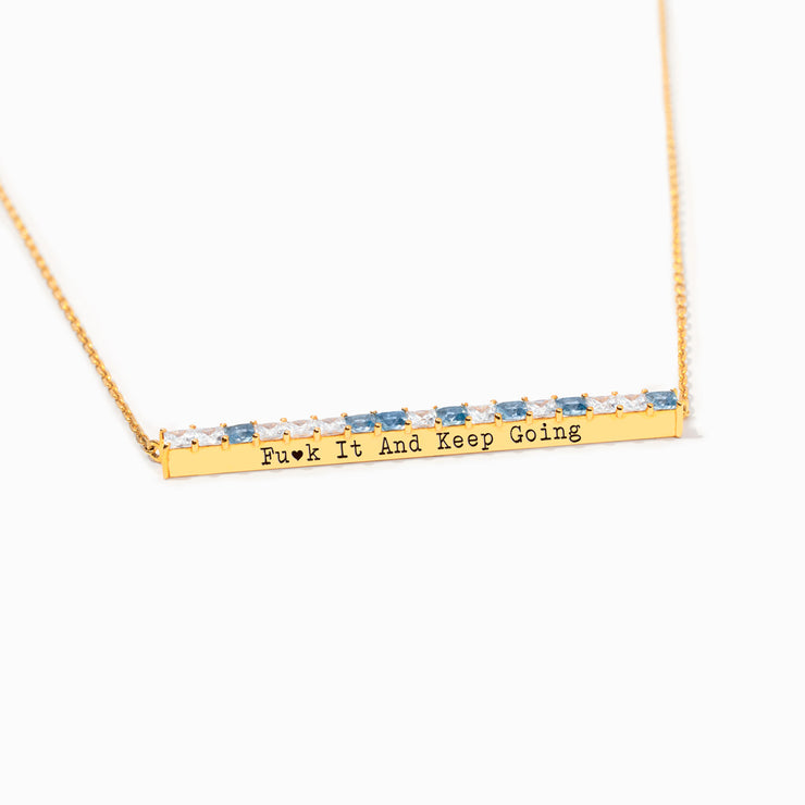 F♥︎ck It And Keep Going Morse Code Message Necklace
