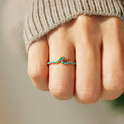 Turquoise Wave Ring